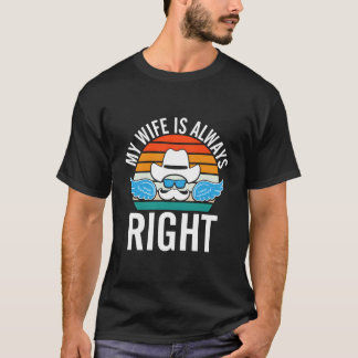 T-shirt Mon mari est un monsieur humour disant des mèmes