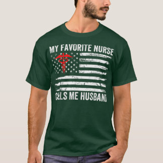 T-shirt Mon mari préféré infirmière m'appelle mari américa