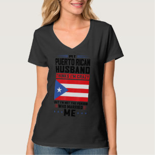T-shirt mon mari Puerto Rico pense Porto Rico Puerto