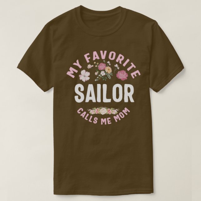 T-shirt Mon marin préféré m'appelle maman (Design devant)