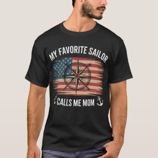 T-shirt Mon marin préféré m'appelle maman - Fière maman d'