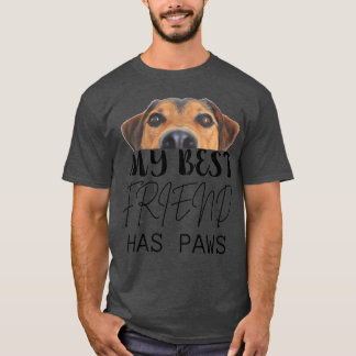 T-shirt Mon meilleur ami a des jambes ami