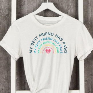 T-shirt Mon meilleur ami a un Amoureux des chiens Paws