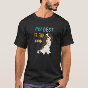T-shirt Mon meilleur ami est Tri Color Cavalier King Charl