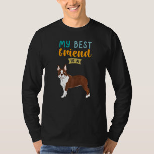T-shirt Mon Meilleur Ami Est Un Brown Boston Terrier Bosti