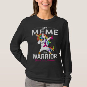 T-shirt Mon MEME Est Un Guerrier Sensibilisation au cancer