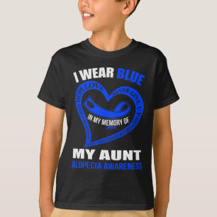 T-shirt Mon Mémoire De Ma Tante Alopecia Sensibilisation