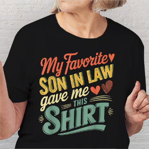 T-shirt Mon Mignon Favori En Droit M'A Donné Cette Chemise