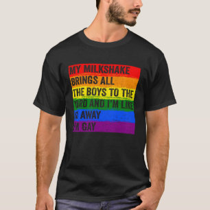 T-shirt Mon Milkshake Attire Tous Les Garçons Dans La Cour