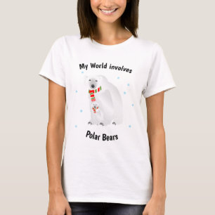 T-shirt Mon monde implique des ours polaires Écharpe ray