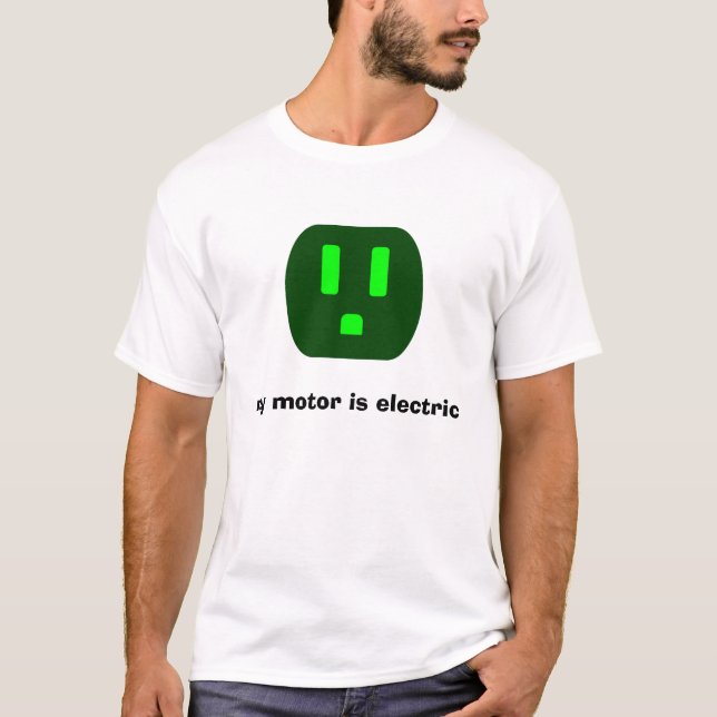 T-shirt mon moteur est électrique (Devant)