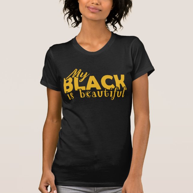 T-shirt Mon noir est belle chemise (Devant)