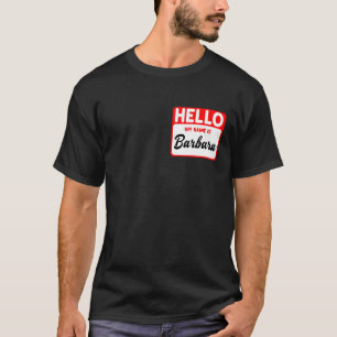 T-shirt Mon nom est Barbara Name Tag