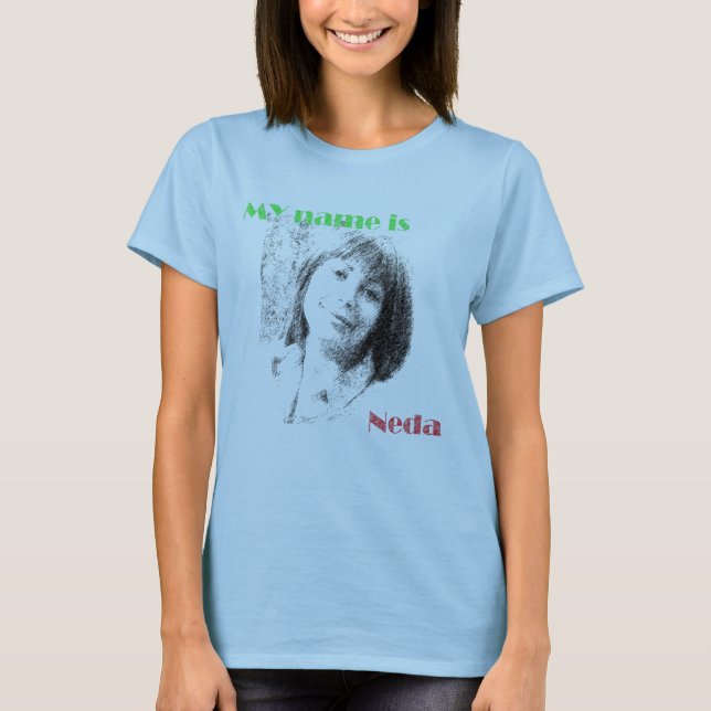T-shirt mon nom est NEDA (Devant)