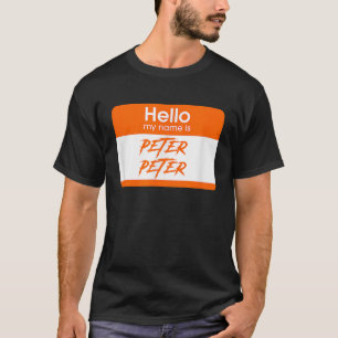 T-shirt Mon Nom Est Peter Peter Citrouille Mangeur Drôle H