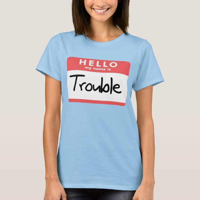 T-shirt Mon nom est problématique (Devant)