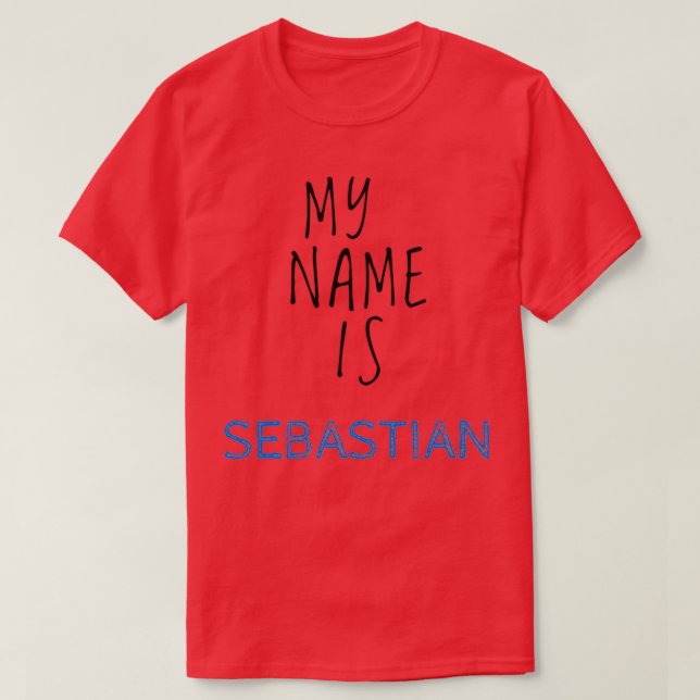 T-shirt Mon Nom Est Sebastian (Design devant)