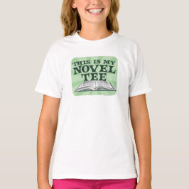 T-shirt Mon Novel-tee Funny Reading Bookworm Design