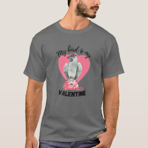 T-shirt Mon oiseau est ma Saint Valentin - Congo Afrique G