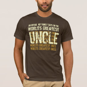 T-shirt Mon oncle le plus grand du monde dit ma famille V0