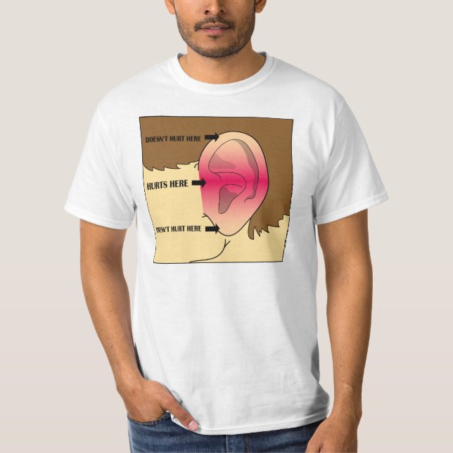 T-shirt Mon oreille semble-t-elle drôle à vous ? (Devant)