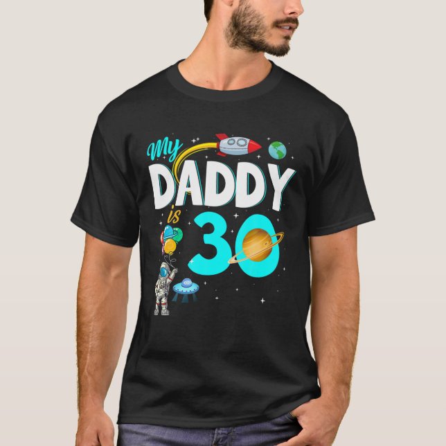 T-shirt Mon Papa A 30 Joyeuses Fêtes des pères 30E Anniver (Devant)