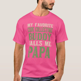 T-shirt Mon Papa Collectionneur De Pièces De Monnaie Préfé