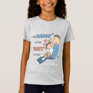 T-Shirt Mon Papa Est La Meilleure Fête des pères Mignonne