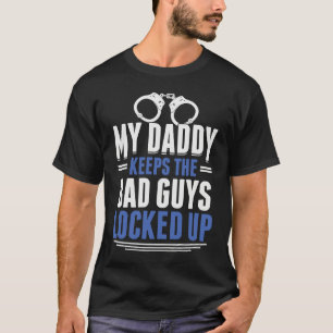 T-shirt Mon papa garde les méchants sous les verrous Polic