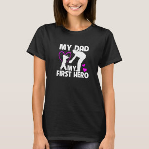 T-shirt Mon papa mon premier héros père et fils