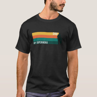 T-shirt Mon papa super-héros Étape papa papa papa Bonne fê