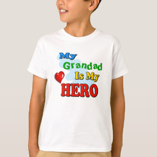 T-shirt Mon papy est mon héros - insérez votre propre nom