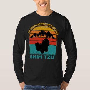 T-shirt Mon Partenaire Randonnée A Quatre Jambes Shih Tzu