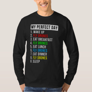 T-shirt Mon passionné de vol de drone de jour parfait