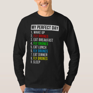 T-shirt Mon passionné de vol de drone de jour parfait