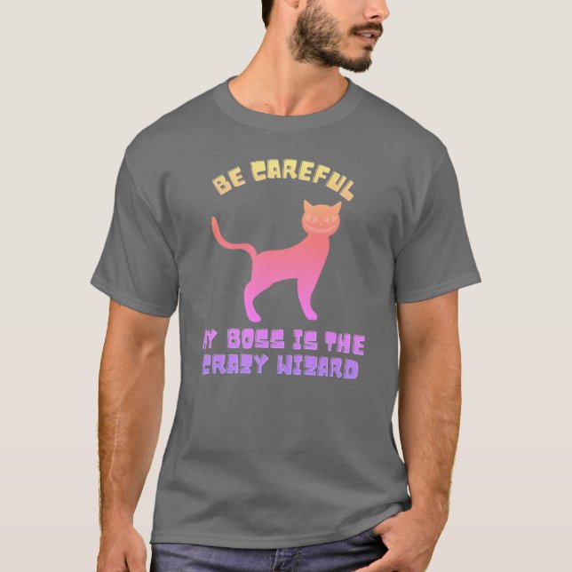 T-shirt Mon Patron Est L'Amoureux des chats De L'Halloween (Devant)