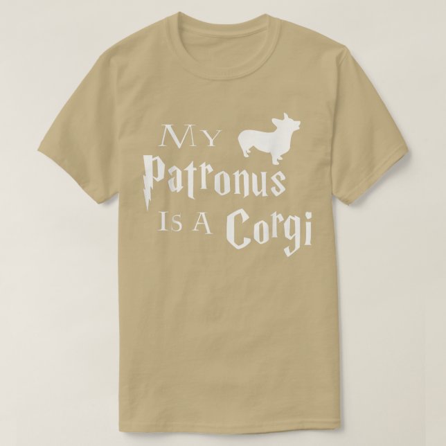 T-shirt Mon Patronus Est Un Corgi  (Design devant)