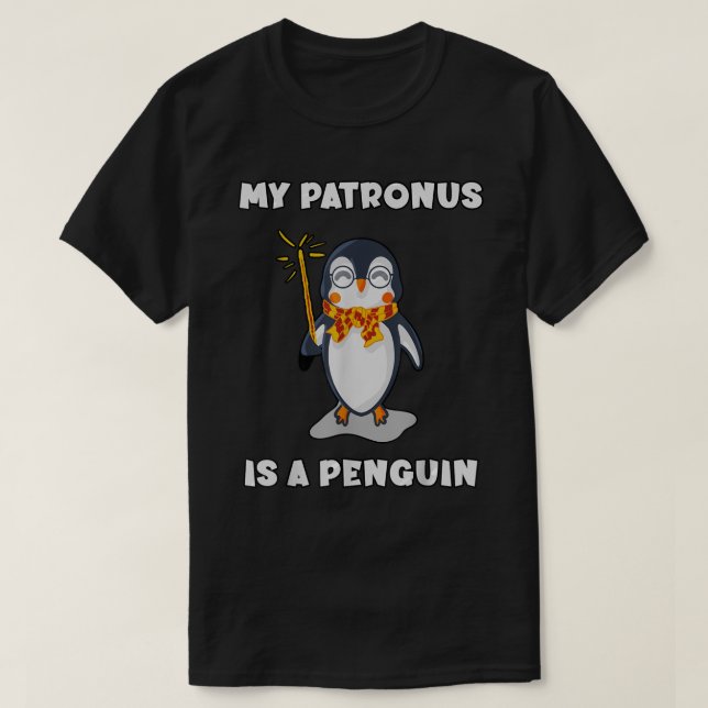 T-shirt Mon Patronus Est Un Pingouin  (Design devant)