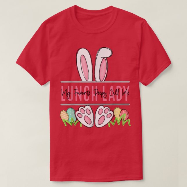 T-shirt Mon Pep Préféré M'Appelle Déjeuner Dame Joyeuse Pâ (Design devant)