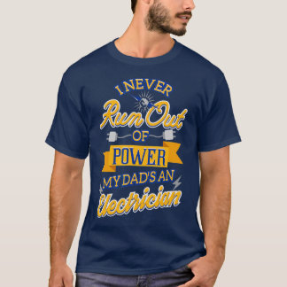T-shirt Mon père est électricien