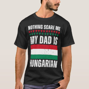 T-shirt Mon père est Hongrois Hongrois Fierté Drapeau Patr