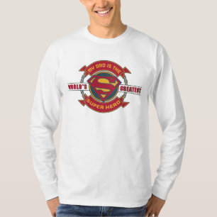T-shirt Mon père est le plus grand super héros du monde