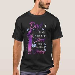 T-shirt Mon père est ma fille de papa de l'ange gardien
