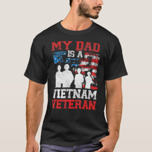 T-shirt Mon Père Est Un Vétérinaire Du Vietnam Fiers Vétér