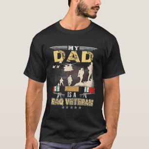 T-shirt Mon Père Est Une Chemise De Vétéran Irakienne Fièr