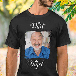 T-shirt Mon père Mon ange Photo Memorial personnalisé