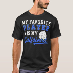 T-shirt Mon Petit Ami Joueur De Volley-Ball Volleyball Pré