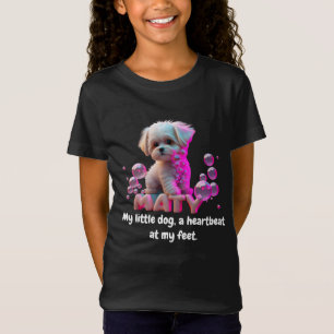 T-Shirt Mon petit chien - un coeur