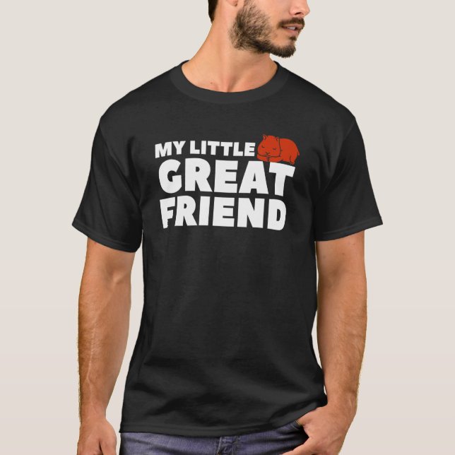T-shirt Mon Petit Grand Ami Adorables Hamsters Pour Un Ham (Devant)
