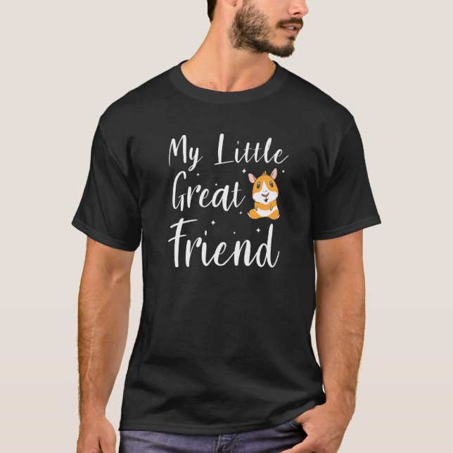 T-shirt Mon Petit Grand Ami Adorables Hamsters Pour Un Ham (Devant)
